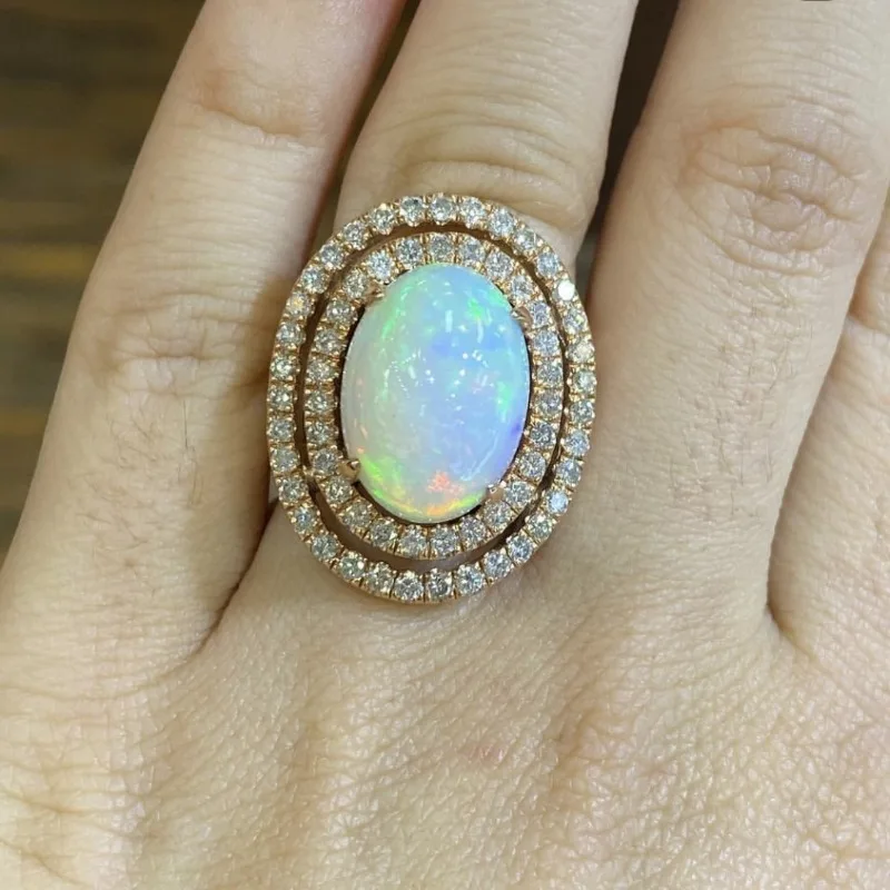 Круглое геометрическое кольцо для женщин