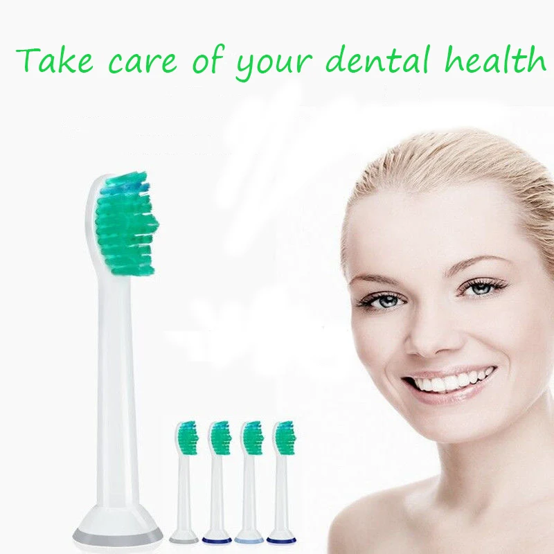 4 шт., сменные насадки для электрической зубной щетки Philips HX3, HX6, HX9, R 4 шт., сменные насадки для электрической зубной щетки Philips HX3, HX6, HX9, R