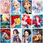 Набор для рисования по номерам на холсте ледяная принцесса