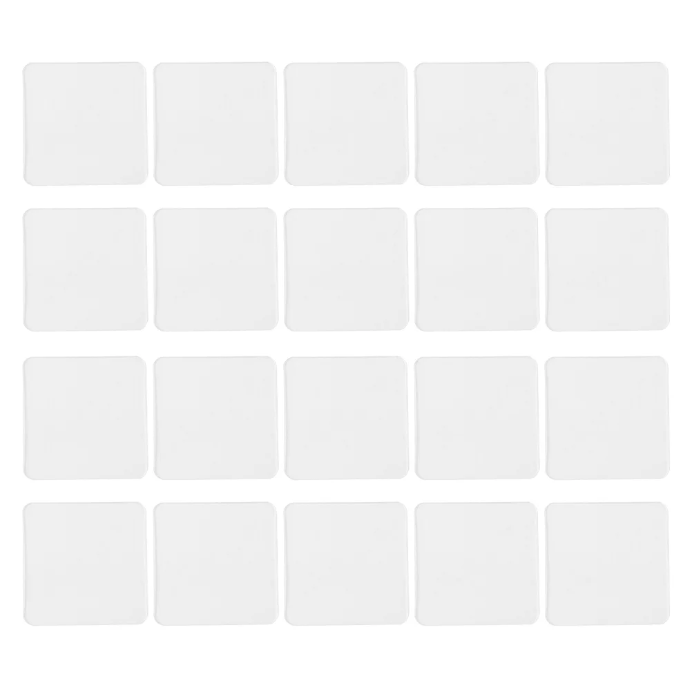 

20PCS Transparent Tape Transparent Reusable Traceless Tape for Outdoor Car School Home