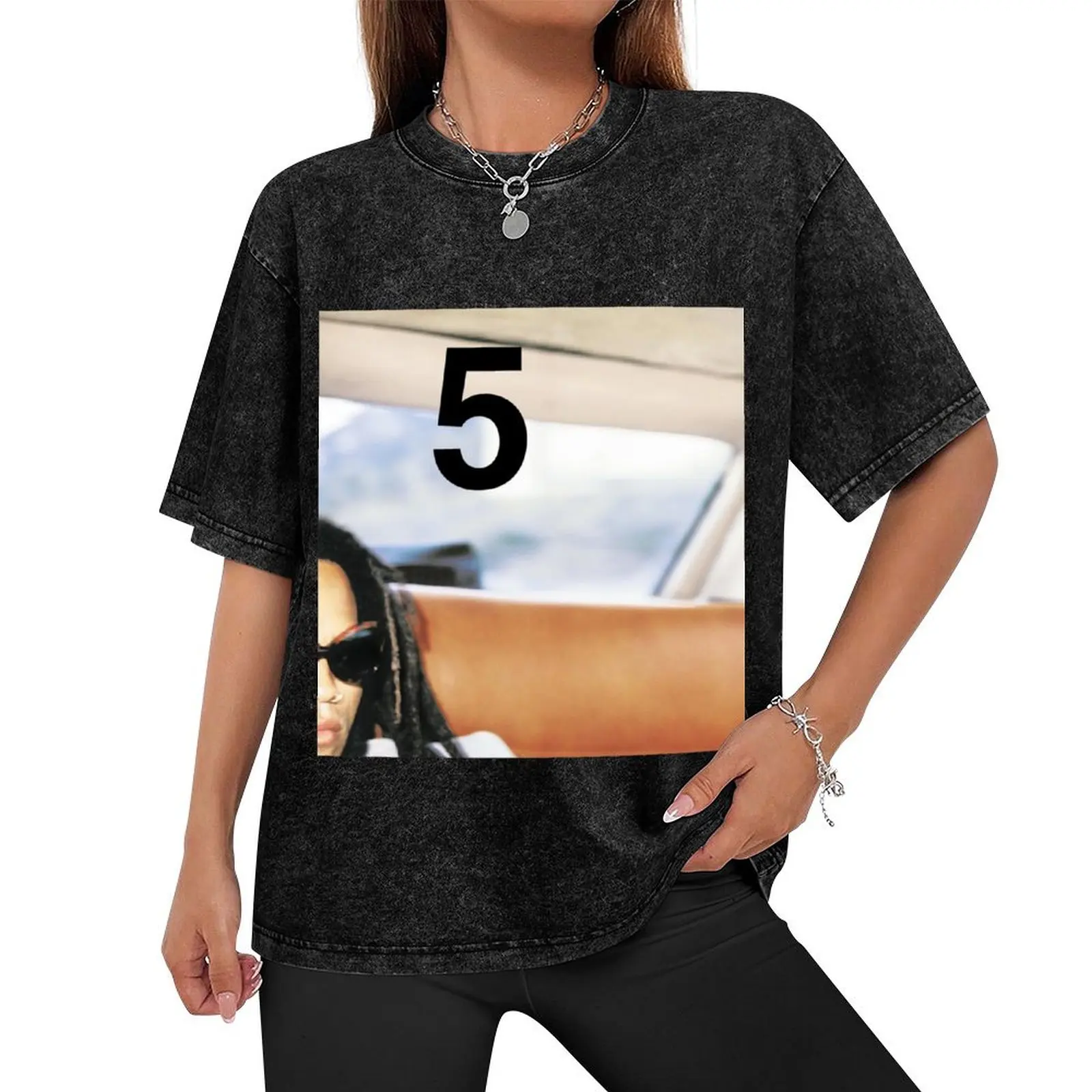 Футболка Lenny Kravitz 5 винтажные футболки рубашка на заказ черные для мужчин