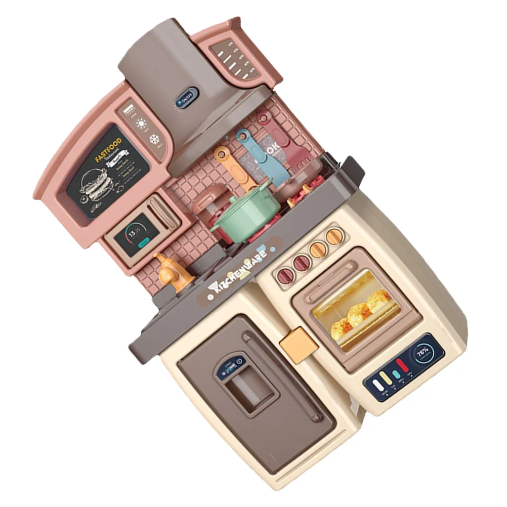 

Early Educational Playset Puzzle Toys Playing House Prop Children Toys Play Kitchen Food Simulated Kitchen Playset