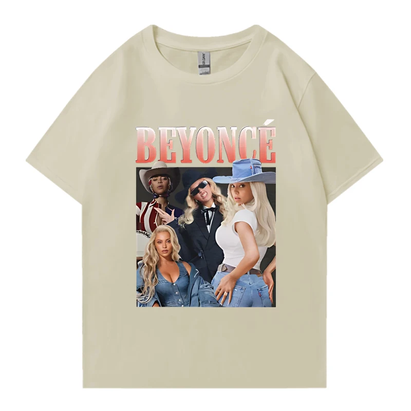 Винтажная футболка Beyonce Cowboy Carter мужская и женская модная одежда футболки с