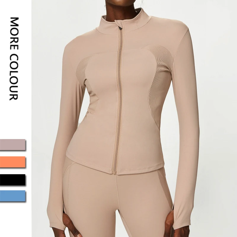 

New Women Athletic Sports Shirt Quick Dry Close Fitting Long Sleeve Fitness Yoga Top Gym Jacket Female Running Breathable Coat