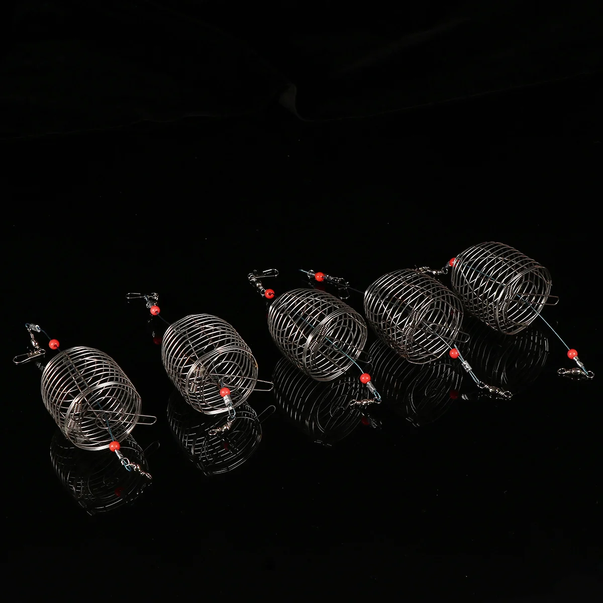 

Shrimp Basket Feeder Holder Bait Cage Bait Traps Feeder Coil Inline Lure Cage