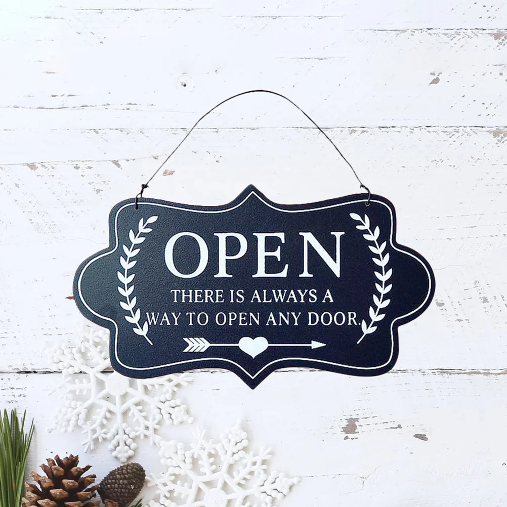 Вывеска открывающаяся подвесная дверь Закрытая подвеска двусторонние