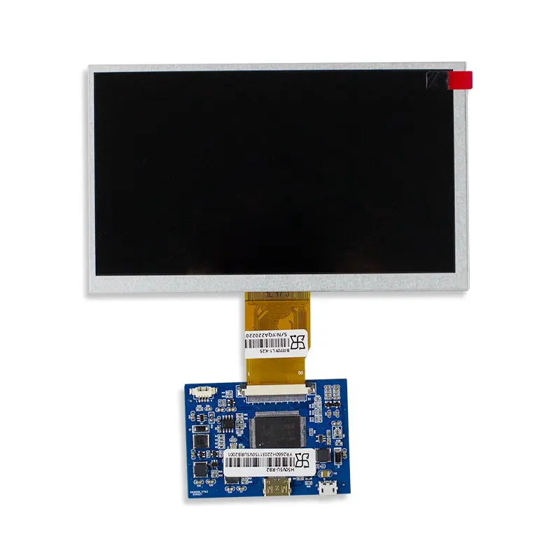 7-дюймовая LVDS 50-контактная ЖК-панель управления яркостью 250 фотография 1024*600