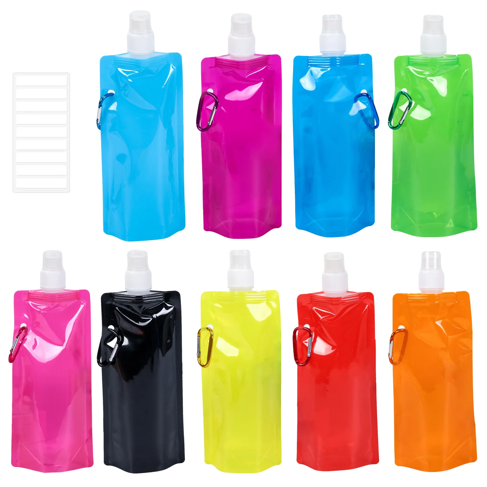 

9 шт./упаковка, пластиковые бутылки для воды, 16/480 мл