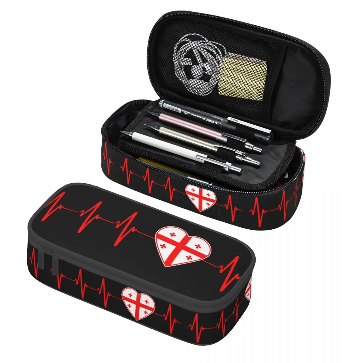 Индивидуальные чехлы для карандашей в стиле Я люблю страну Джорджия сердце СемьЯ