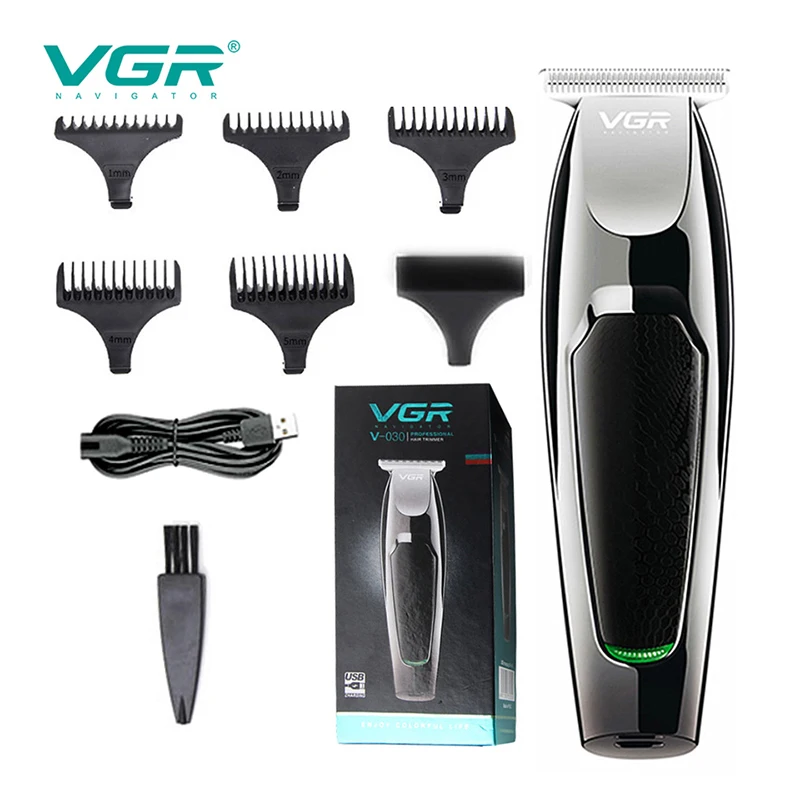 

Машинка для стрижки волос VGR, электрическая машинка для стрижки волос, профессиональная машинка для стрижки волос, мужской триммер для волос с USB-зарядкой