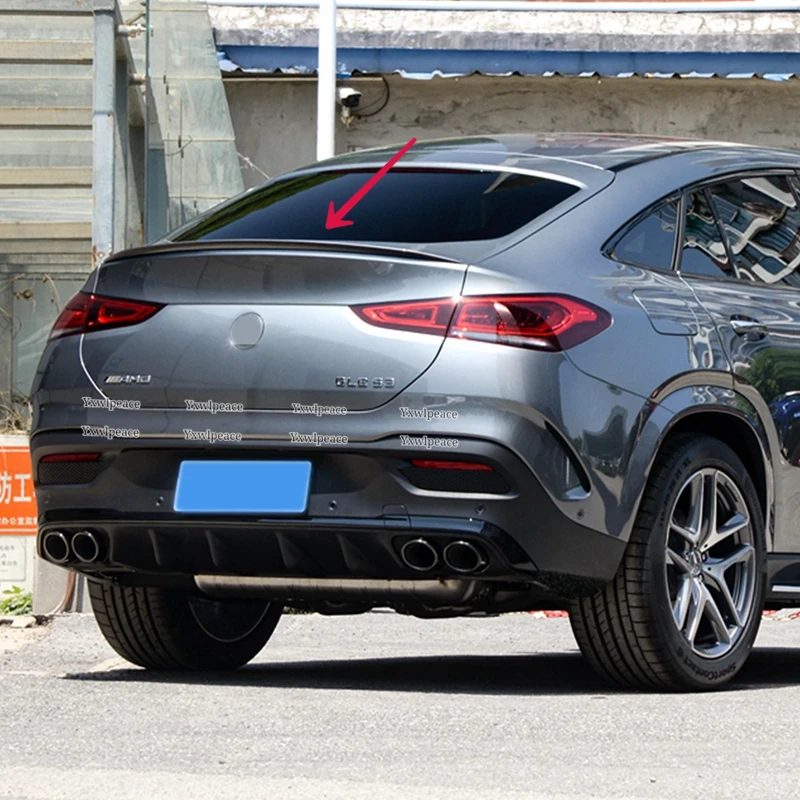 Для Mercedes GLE Coupe Class W167 C167 GLE350 450 2020-2022 ABS пластиковый Автомобильный задний спойлер