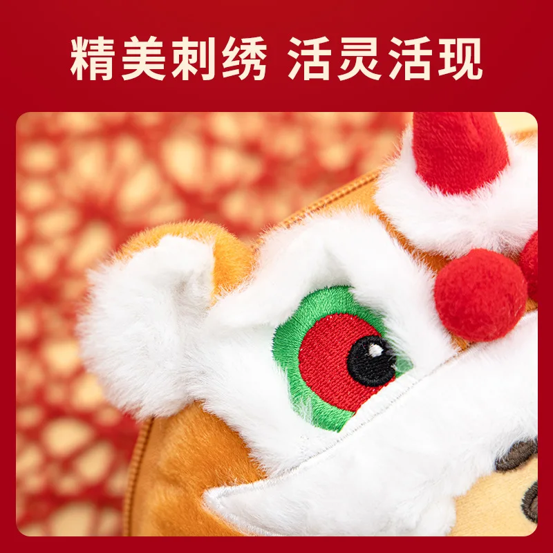 Плюшевая миниатюрная Наплечная Сумка с тигром кавайные мягкие игрушки куклы для