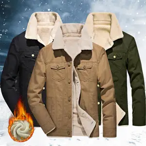 Popular Cargo Coat  Long Sleeve Cozy Men Outerwear  Windproof Single Breasted Jacket