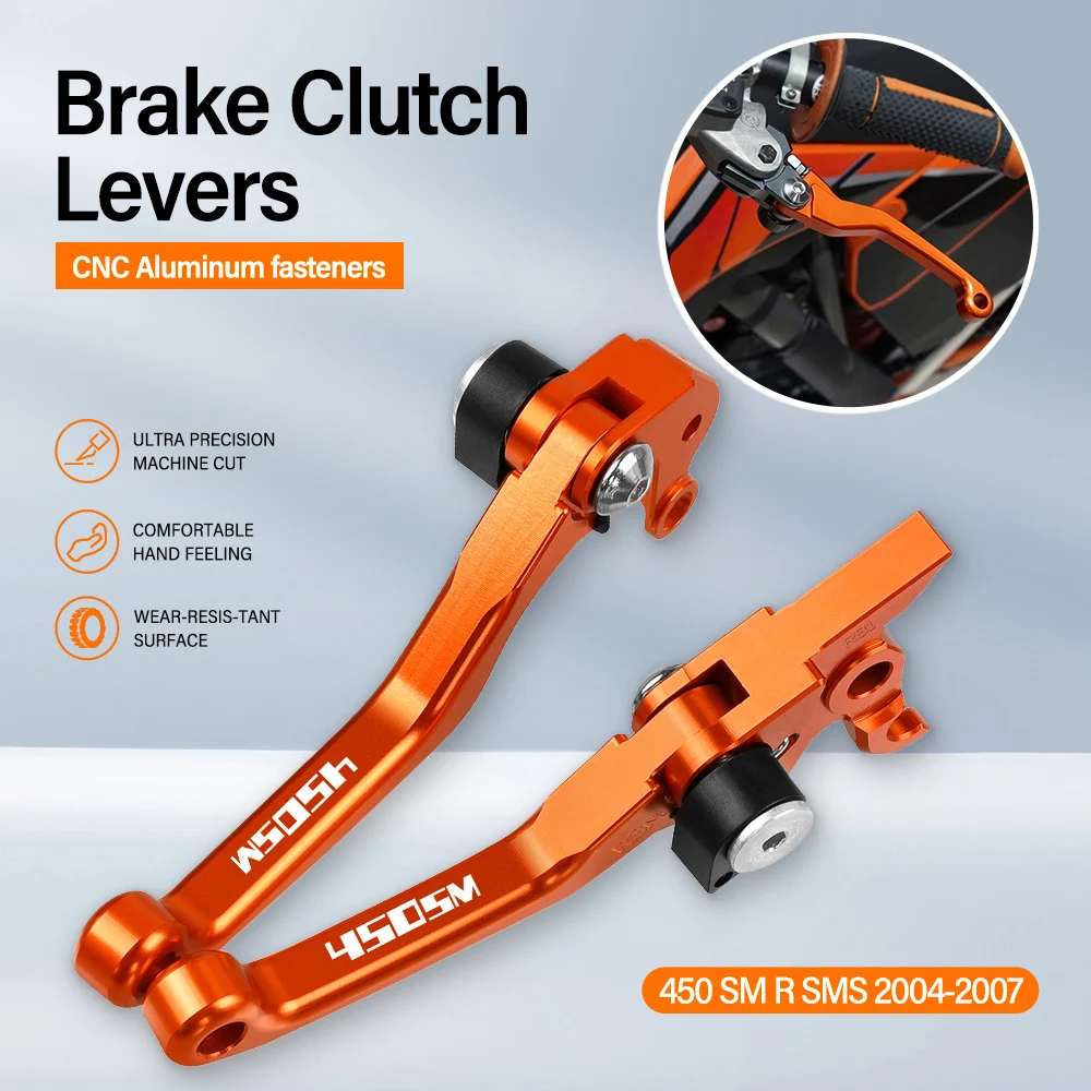 

FOR 450 SM 450SM 2004 2005 2006 2007 Motocross Foldable Pivot Dirt Bike Brake Clutch Levers Handle Lever Motorbike Brakes 450SM