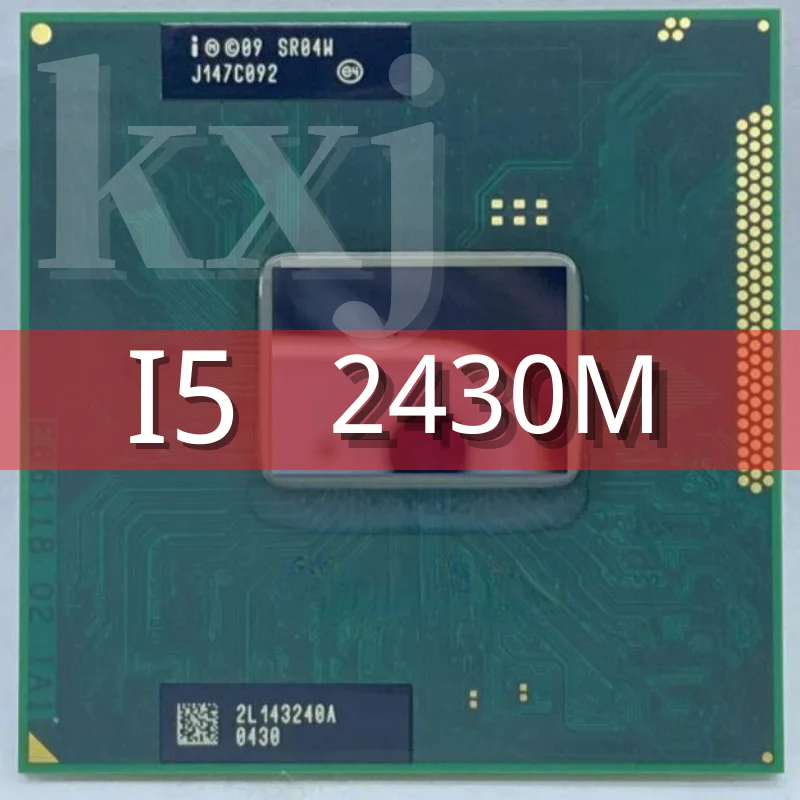 Процессор Intel Core i5-2430M i5 2430M SR04W для ноутбука, 2,4 ГГц, двухъядерный процессор для ноутбука, четырехпоточный процессор, разъем G2/rPGA988B