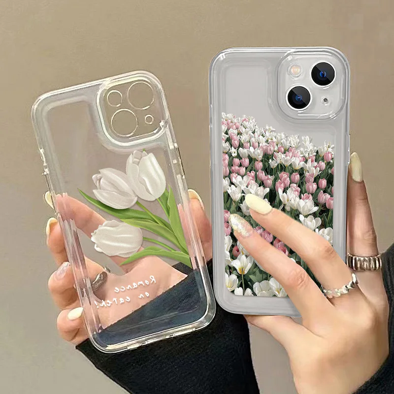 

Clear Space Phone Case For Huawei P50 P40 P30 Pro Case Nova 9 8 7 6 5G Honor 60 50 SE 30 30S V40 X10 X20 X30 Soft TPU Back Cover