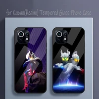 ultraman zero phone case tempered glass for xiaomi 11t 11x 10s 10i 10t 12 ultra 8 9 9t se pro note 10pro poco f3 m3 m4pro