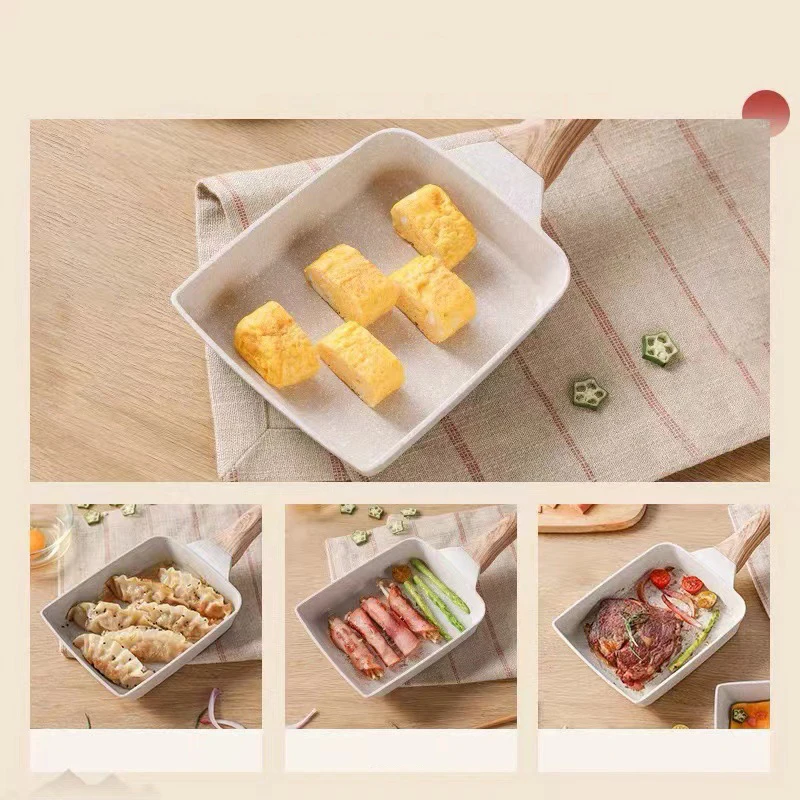 Японская сковорода Tamagoyaki с антипригарным покрытием квадратной формы для