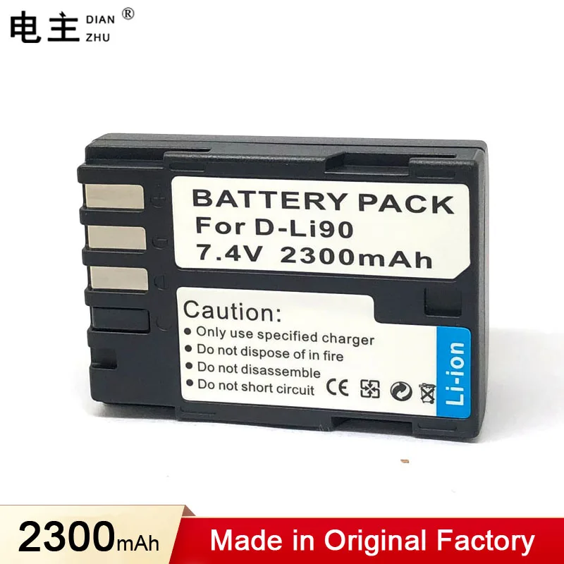 

D-Li90 DLi90 Battery for Pentax K01 K1 K3 K5 K5D K7 K7D 645D 645Z K12 K52S K52 K32 K33 K-01 K-1 K-3 K-5 K-7 II III S D