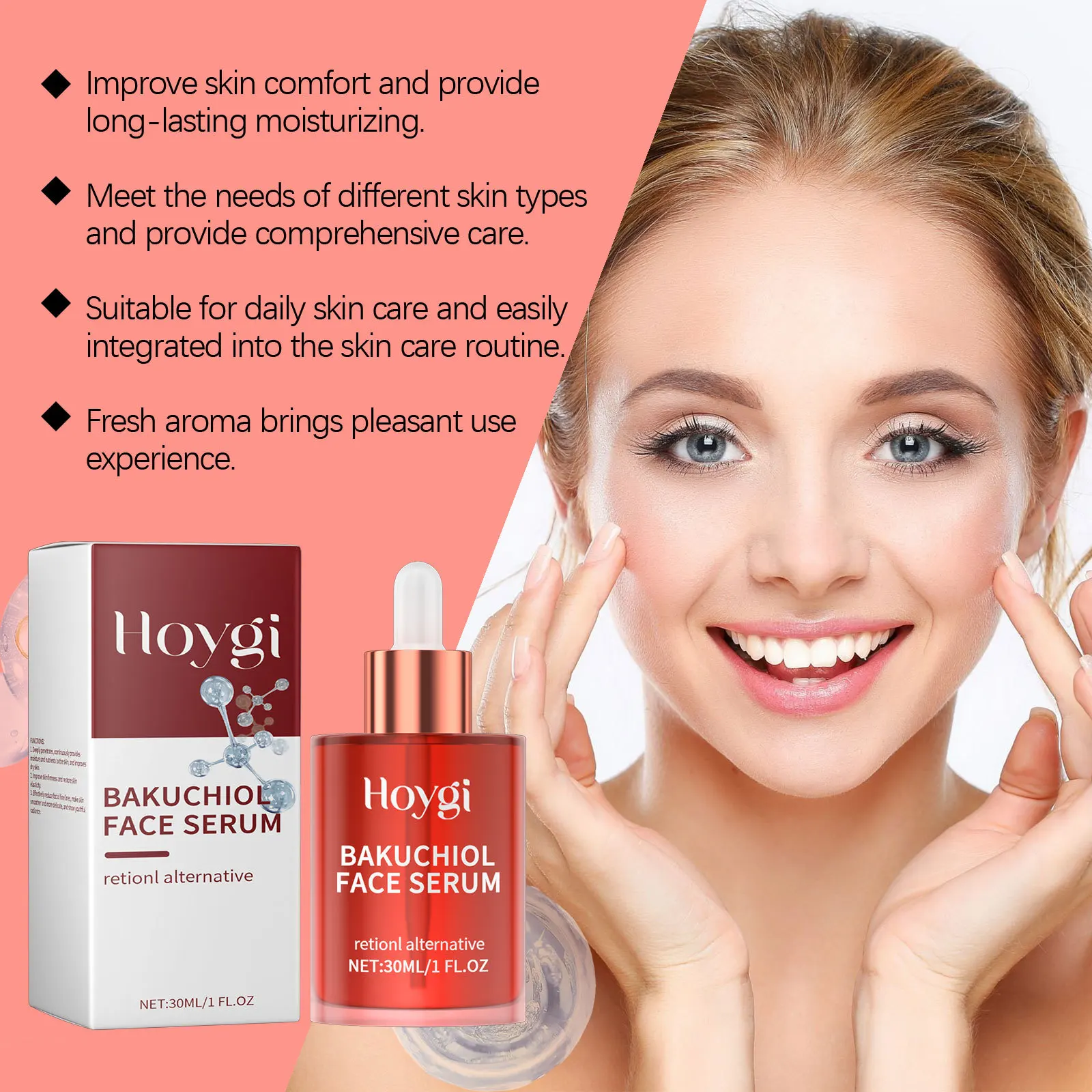 Bakuchiol Face Serum Anti Aging Lifting Firming Remove Fine Lines Skin Rejuvenation Brightening Hydrating Retinol Face Essence (art.: 3920ca99a014f) - 3920ca99a014f