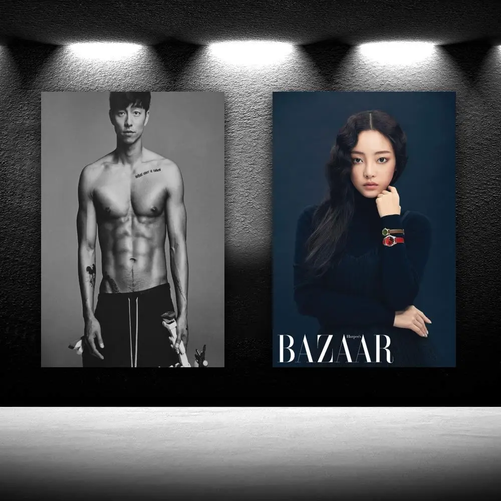 

Gong Yoo K-pop Goo Hara Kara And The Beatles Albums Canvas Poster Bedroom Decor Sports Office Room Decor Poster Gift