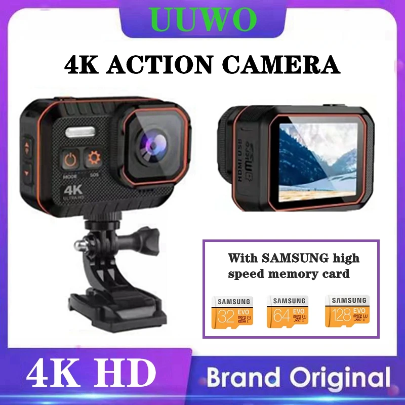

Экшн-камера 4K HD Водонепроницаемая с дистанционным управлением
