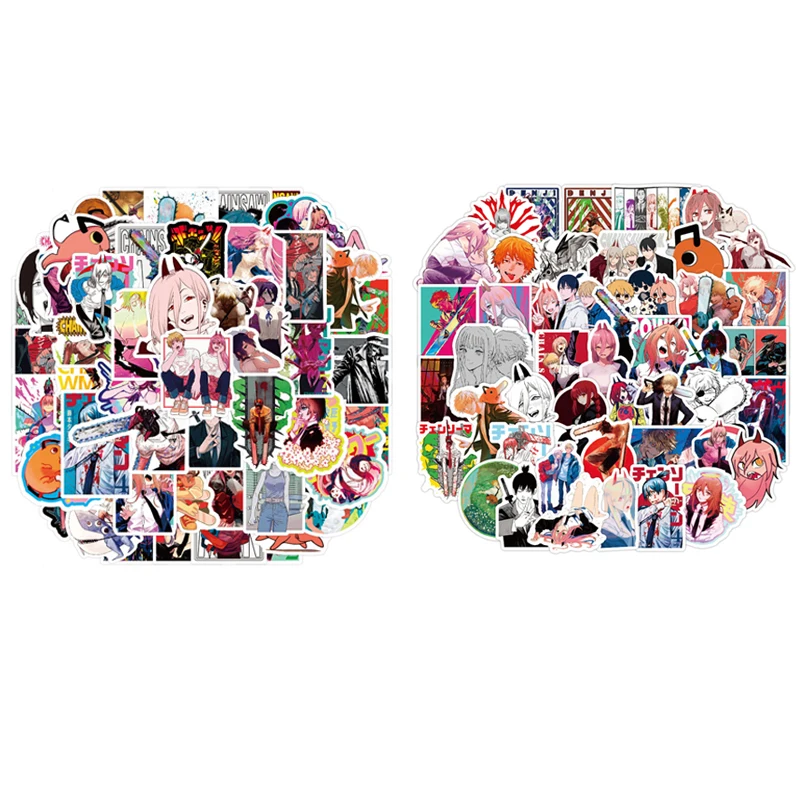 

Аниме наклейки A0065 50 шт. с Бензопилой, наклейки для ноутбука, холодильника, телефона, чемодана, водонепроницаемые наклейки, украшения, игрушк...