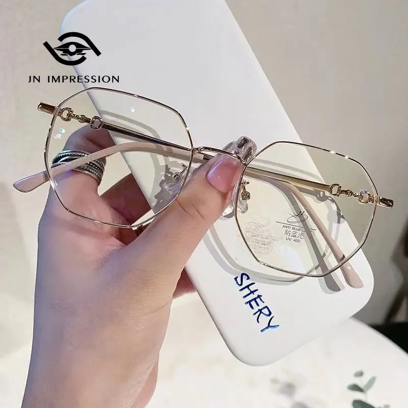 

Anti Blue Light Glasses Student Style Myopia Glasses Plain Small Frame Korean Version Finished Minus Prescription Glasses Women