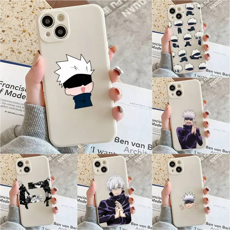 

Cute Anime Jujutsu Kaisen Phone Case For Iphone 7 8 Plus X Xr Xs 11 12 13 Se2020 Mini Mobile Iphones 14 Pro Max Case