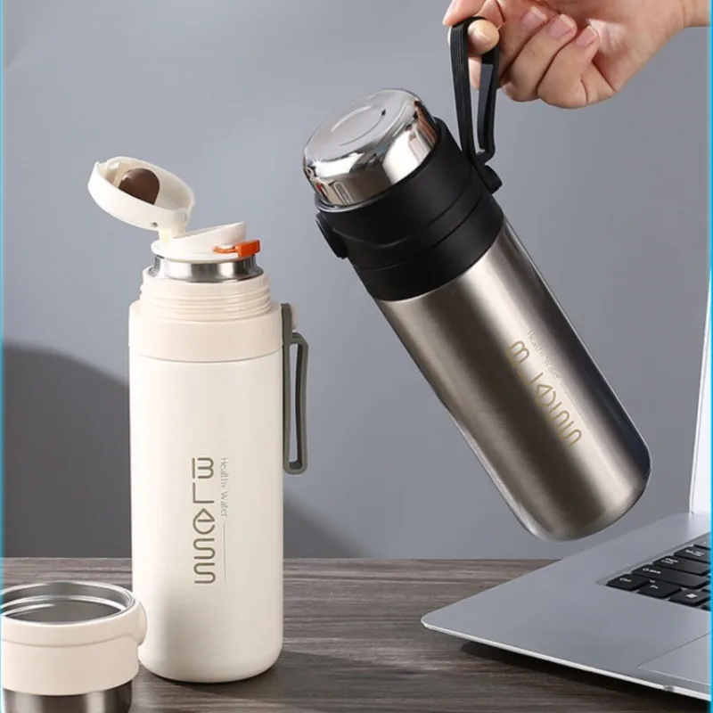 680 мл бутылка для воды из нержавеющей стали с крышкой чашка двухслойный вакуумный