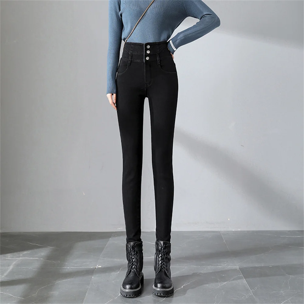 

Trend High-Waist Women's Jeans 2022 New Slim High-Profile Pencil Pants Stretch Skinny Pants Clothes