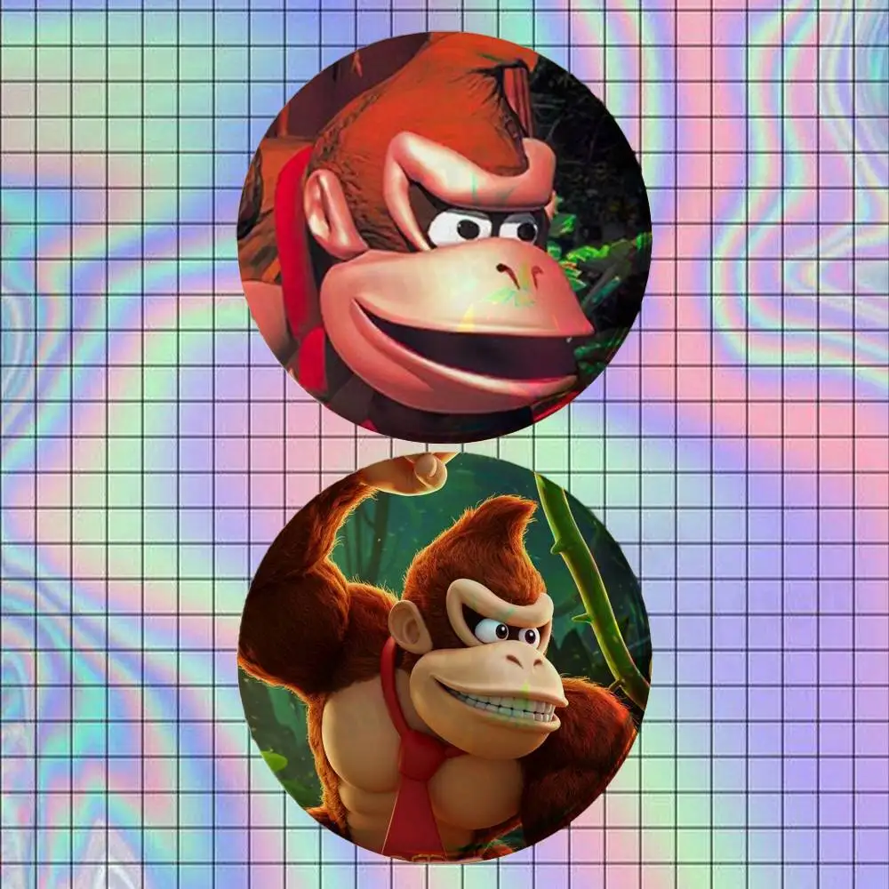 Фото Набор из 2-х значков-брошей с персонажами мультфильмов D-Donkey K-Kong для рюкзаков, одежды, украшений, коллекционный подарок для фанатов №4