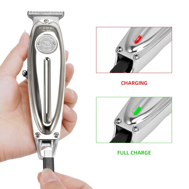 New Electric Barber Clipper Full Metal Professional Hair Trimmer For Men Beard Hair Clipper Finishing Hair Cutting Machine