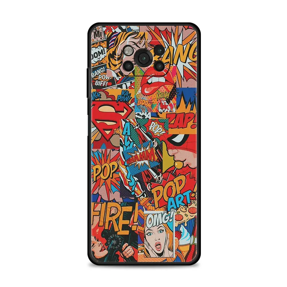 Чехол для телефона с супергероями Marvel Xiaomi POCO X3 NFC M3 M4 Pro GT F1 5G MI 11 10T Lite 11T 9T 12 12X 12Pro Note