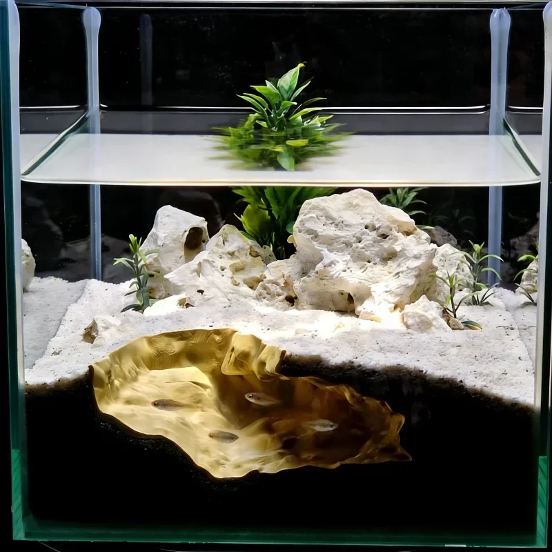 Фото 3D-печать High Sim Natural Rock Pet Hide — безопасное нетоксичное укрытие для геккона/рыбы/креветок |   Аквариум Террариум Декор №2