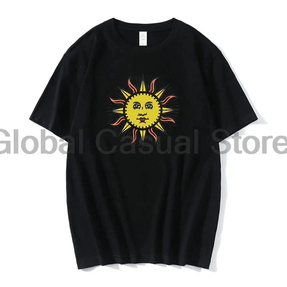 Футболка с надписью I Seen the TV светящаяся принтом из фильма ужасы и лицом от солнца