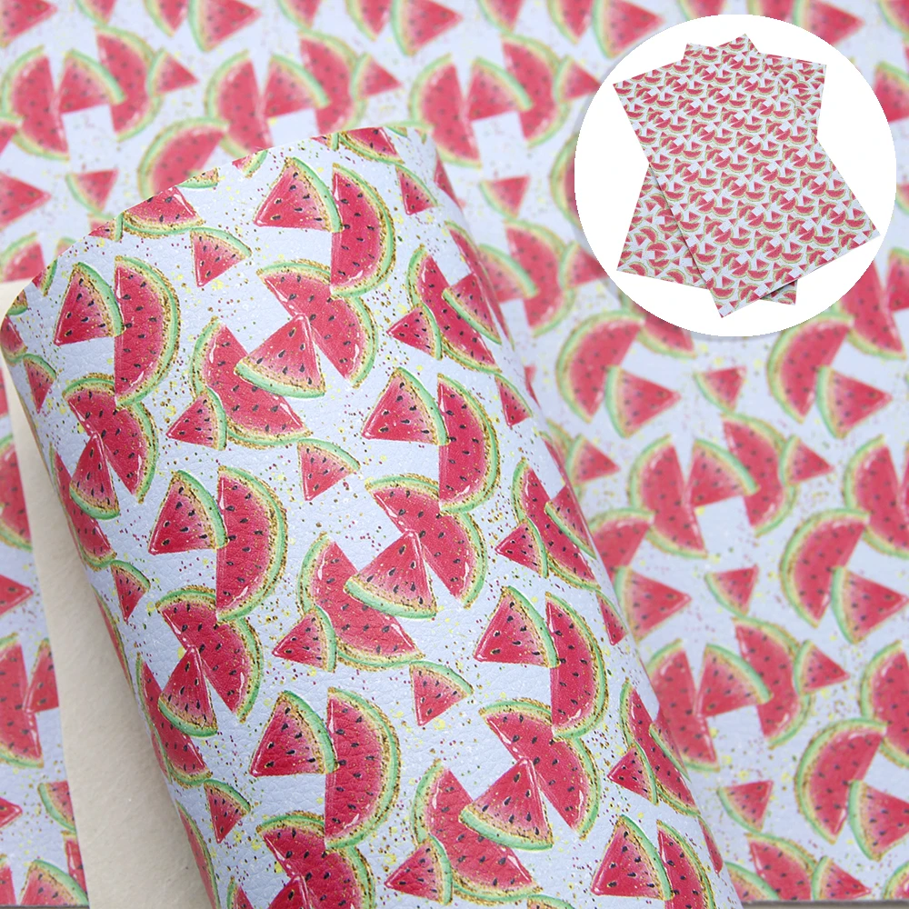 Листы из искусственной кожи с рисунком личи ананаса 20 х33 см |