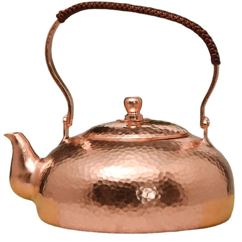 

Tea Pot Vintage Large Chinese Teapot Copper Coffee Pots Handmade Large Teapots Metal Tea Infusers Kung Fu Tea Set Gift 1800ML