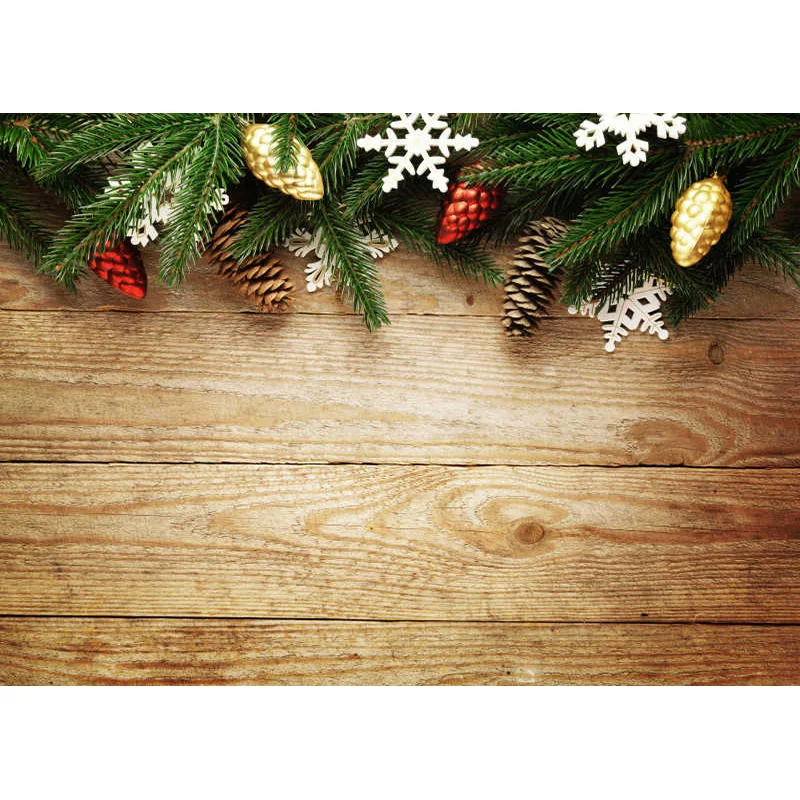 SHUOZHIKE Art Fabric Wooden Floor Christmas Theme Photography Background Photo Backdrops Studio Props 21811 XTMB-04