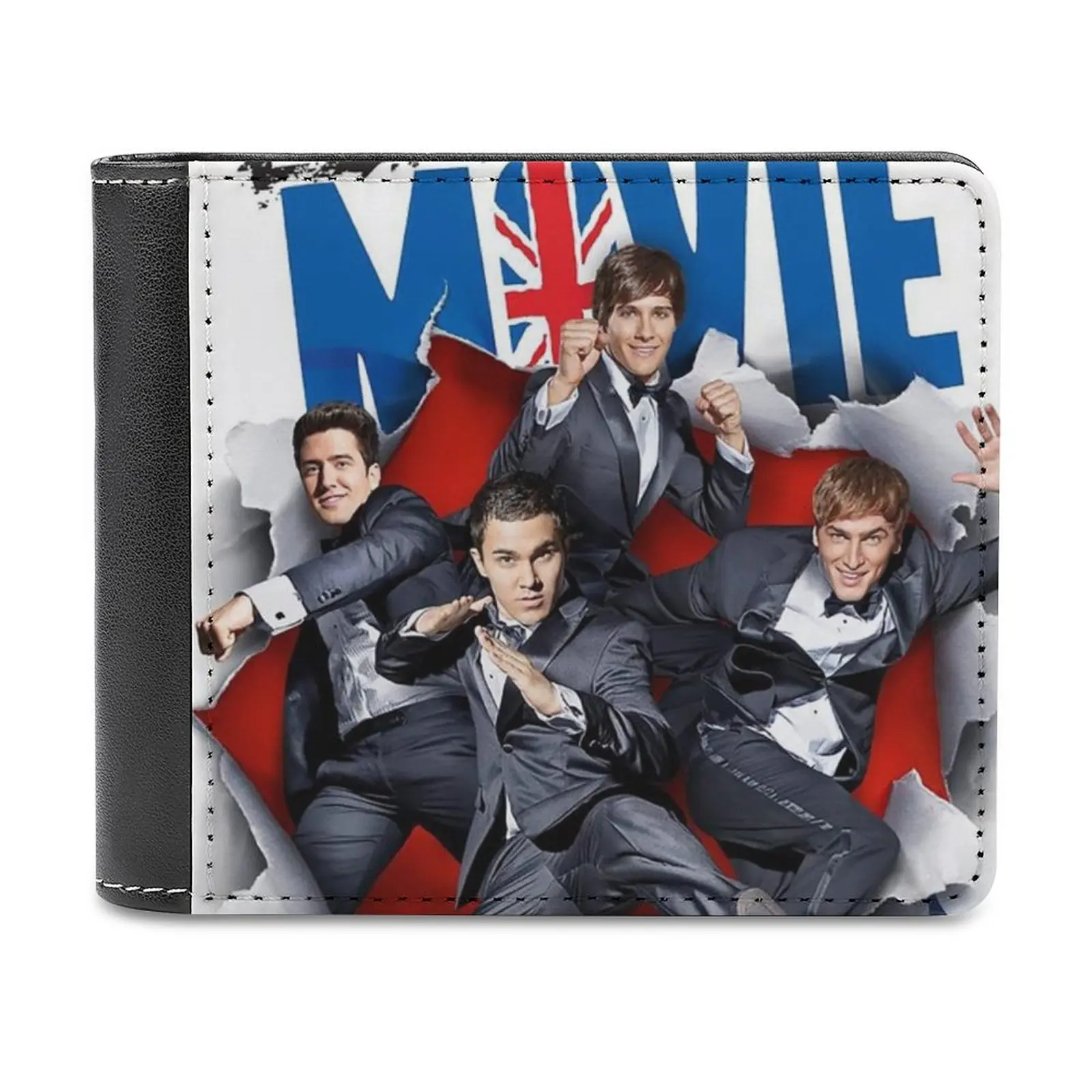 

Кожаный кошелек для мужчин Big Time Movie, тонкий кошелек, бумажники для денег, большой кошелек Once Upon A Rush Btr Band, музыкальный мальчик, Карлос