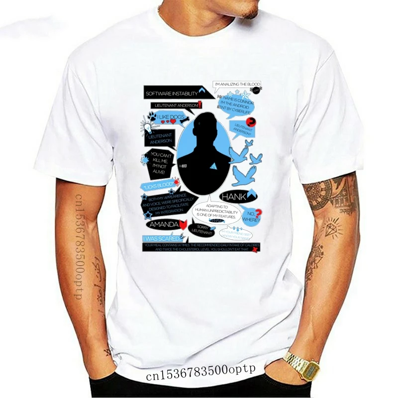 

Новинка, футболка с цитатой Коннора Rk800 из Детройта, стать человеком из Детройта, девиант Коннер, Хэнк Кара Маркус