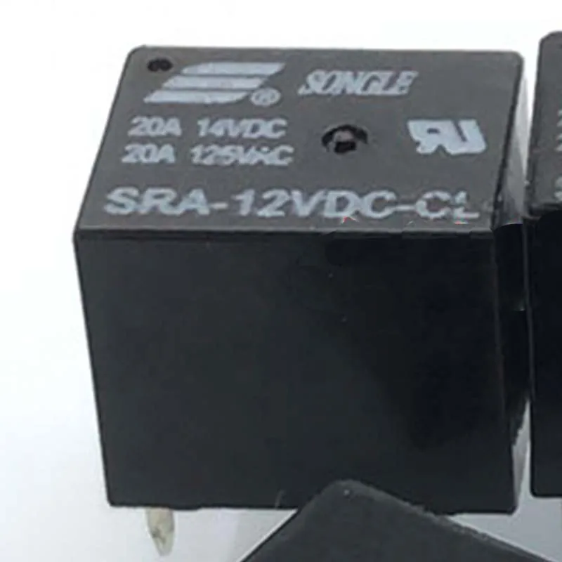 5 PCS 12V Power Relay SRA-12VDC-CL 20A 5 Pins For Automotive