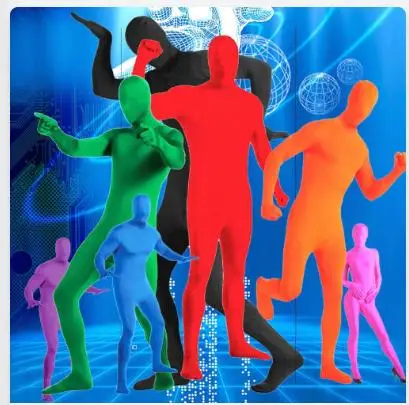 

Invisible Man Halloween Costume Stage Show Tight Costume Cosplay Performance Clothing Adult Invisibility Jumpsuits Multicolor