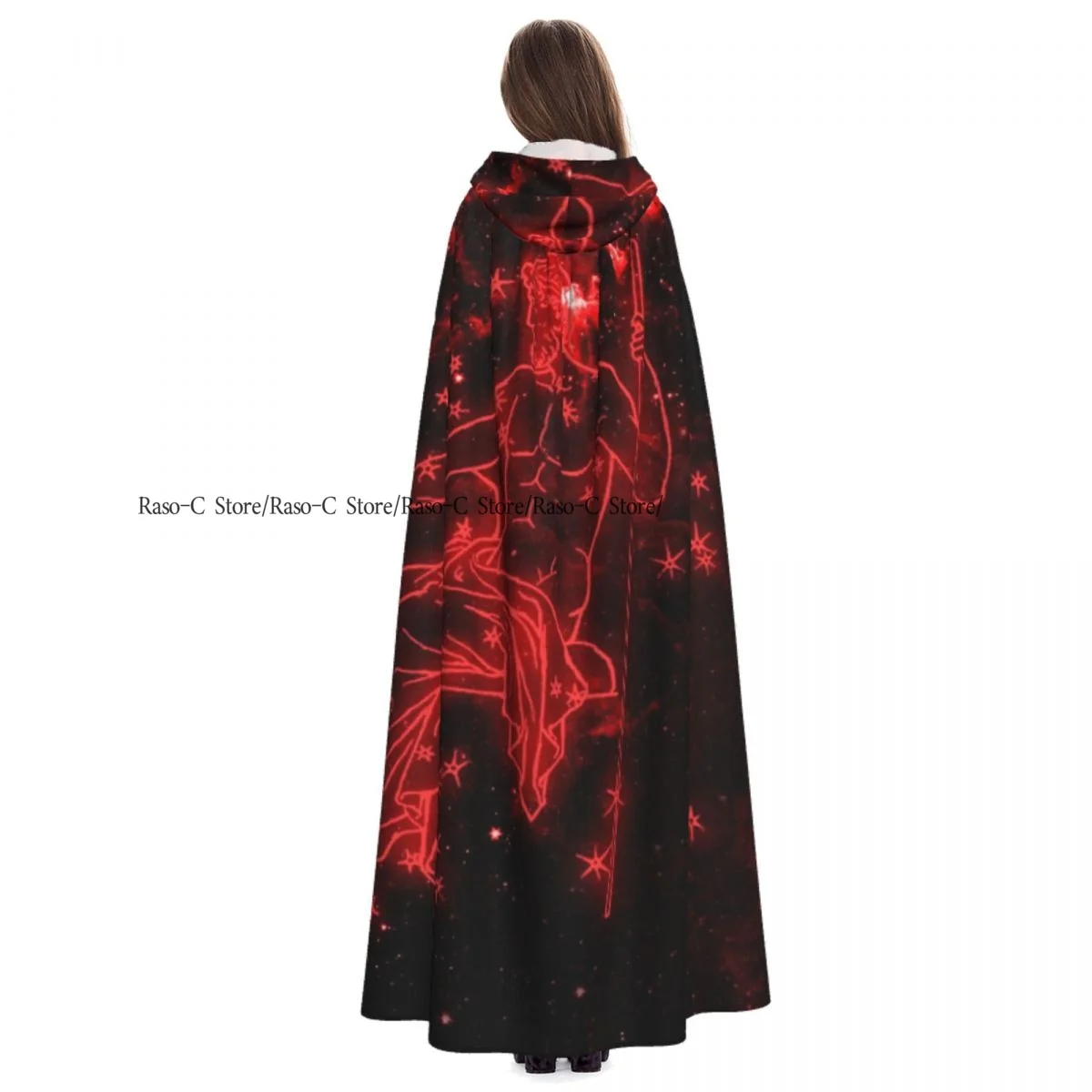 Плащ унисекс для взрослых Kova Burcu с капюшоном длинный костюм ведьмы косплей