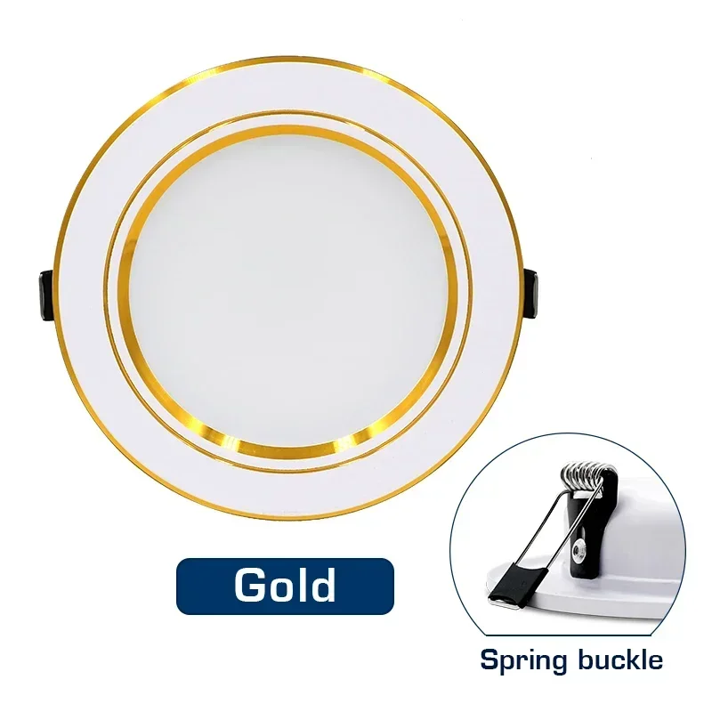 Светодиодный потолочный светильник DC12V 24V AC110V 220V 5W 9W 12W 15W 18W Прожектор Холодный теплый белый круглый встраиваемый светодиодный точечный светильник