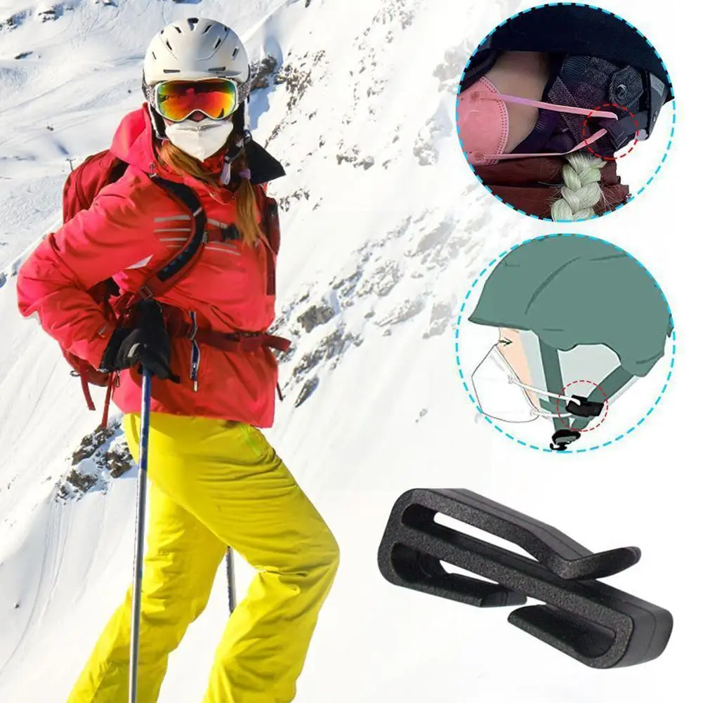 

10pcs Ski Helmet Holder Plastic Multipurpose Helmet Clip Easy Mounting For Outdoor Cycling Skiing Climbing Sports N5e8