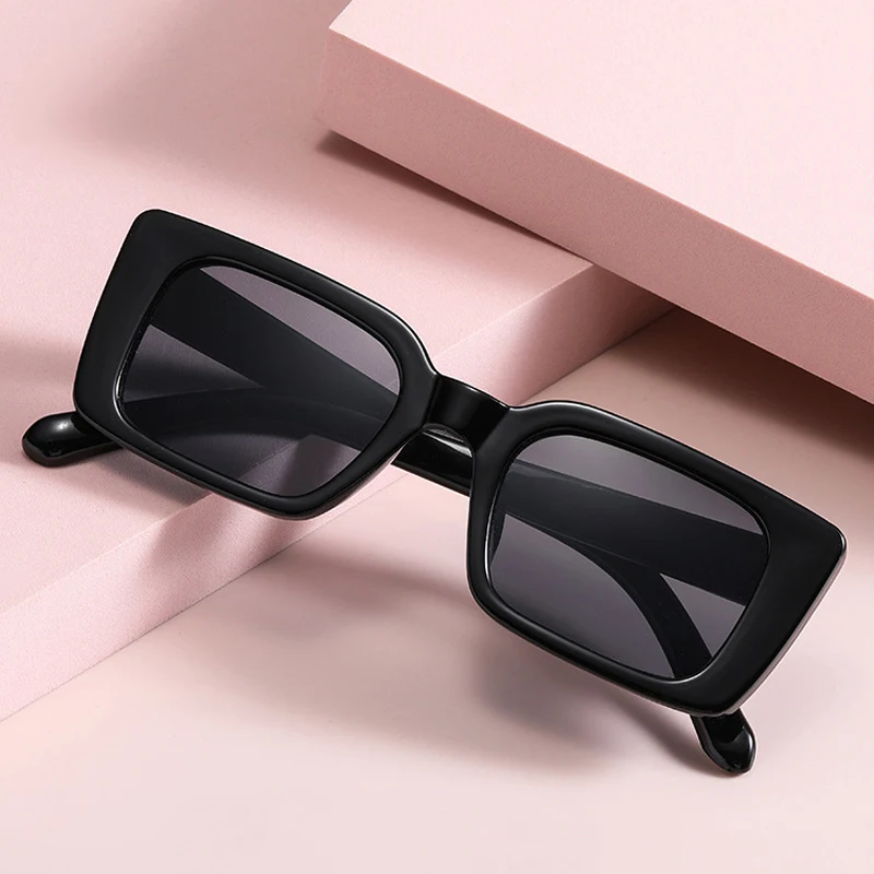 

Vintage Square Sunglasses Woman Brand Designer Small Frame Sun Glasses Female Black Retro Shades Mirror Oculos De Sol