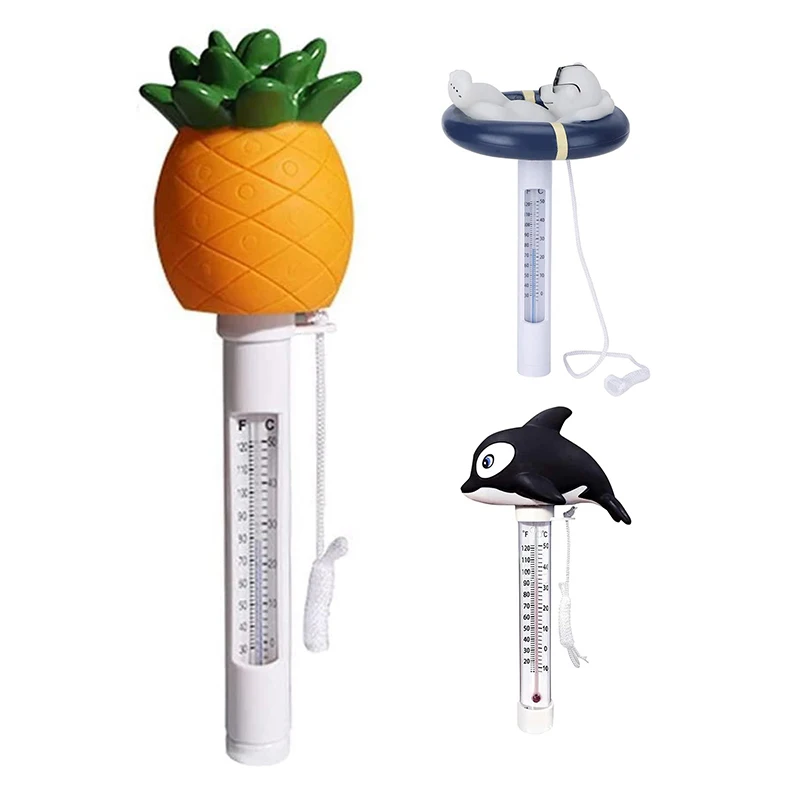 

Hot Mini Cartoon Animal Water Thermometer Swimming Pool Thermometer Floating Thermometer For Kid Pool