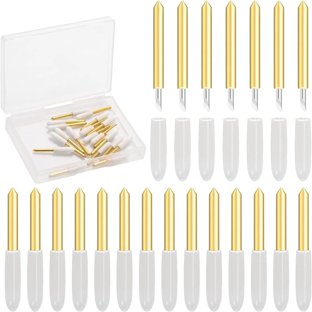 40 шт. лезвие премиум-класса с тонкими точками ForCricut Maker 3 для резки тонкого картона