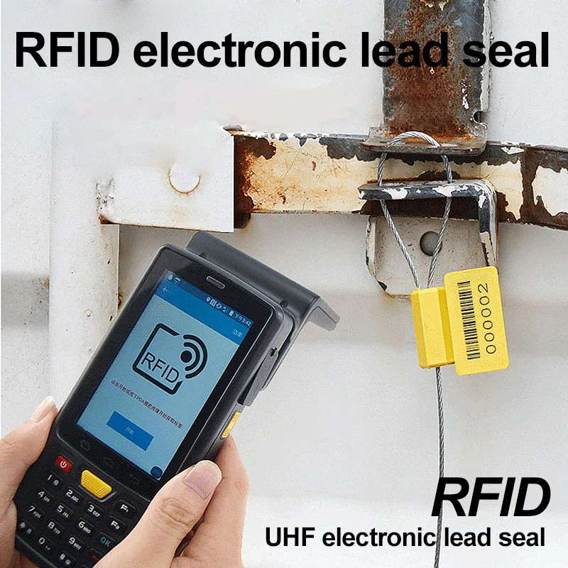 Фото Уплотнения кабеля RFID с чипом NFC, пронумерованным тампером, уплотнения из стальной проволоки для контейнера для грузовиков, логистическая печать, 50 шт. №5